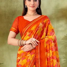Anouk Pure Chiffon Saree image 5
