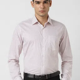 Van Heusen Men Slim Fit Floral Printed Cotton Formal Shirt-picture-25