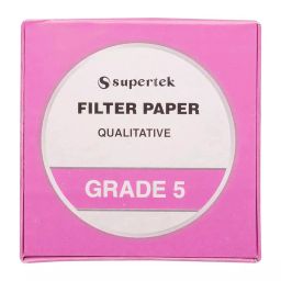 Supertek White Round Qualitative Filter Paper, Grade 5, Diameter 125 mm, FP-005-125 (Pack of 100)-picture-2