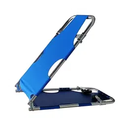 DESCO 2 Fold Metal Folding Stretcher with wheels STAS 901 image 3