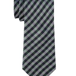 The Tie Hub Men Checked Pure Silk Broad Tie-picture-25