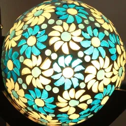 SOMIL Blue Glass Cylinder Printed Wall Lamps-picture-30