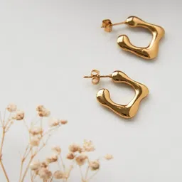 Yugosmile Gold-Plated Contemporary Drop Earrings-picture-36