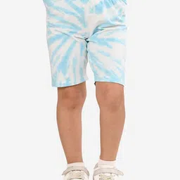 Bonkids Cotton Woven Tie Dye Shorts - Blue image 1