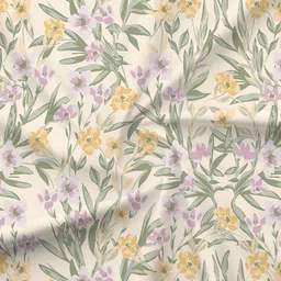 Layers BasicX Green Printed Pure Cotton 120TC King Bedsheet & 2 Pillow Covers 108" x 108" image 2