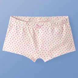 Pine Kids Cotton Lycra Knit Panties with Floral Print & Bow Applique Pack of 3 (Colour May Vary ) image 2