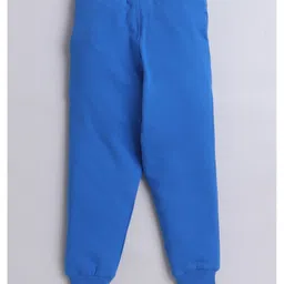 Knitting Doodles Terry Knit Pack Of 2 Solid Track Pants - Blue & Pink image 4