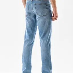 Snitch Men Straight Fit Mid-Rise Light Fade Stretchable Jeans image 4