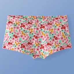 Pine Kids Cotton Lycra Knit Panties with Floral Print & Bow Applique Pack of 3 (Colour May Vary ) image 4