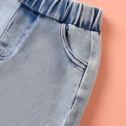 Mark & Mia Full Length Washed Jeans With Pocket Detailing - Blue image 4