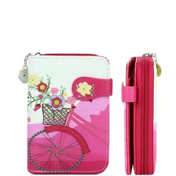 NFI essentials Women Floral Printed Two Fold Wallet Hand Bag-image-0