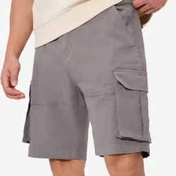 The Souled Store Men Mid-Rise Cargo Shorts-image-58