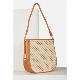 Van Heusen Women Casual Beige Textured Handbag-picture-40