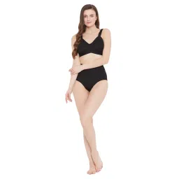 Secrets By ZeroKaata Women Solid High-waist Seamless Tummy Tucker Shapewear - Black image 5