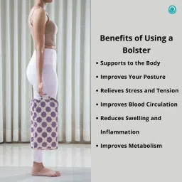 Core Asana Mini Rectangular Bolster- Violet Mandala image 5