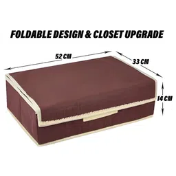 Aura Brown & Cream Colored Storage Box Organiser image 4