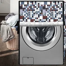 The Furnishing Tree Grey Printed Washing Machine Cover image 5