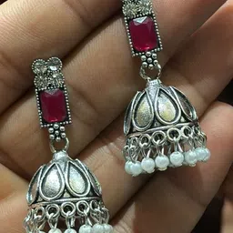 Anouk Dome Shaped Jhumkas Earrings image 3