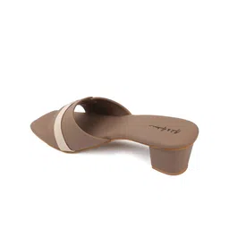 Mast & Harbour Women Colourblocked Square Toe Block Heels Sandals image 2