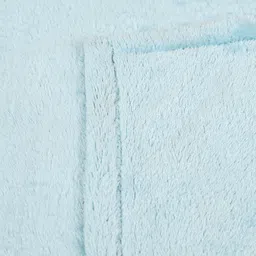 Dhrohar Blue Fleece 300 GSM Double Queen Bedsheet With 2 Pillow Covers 94" x 86" image 4