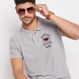 SZN Typography Printed Polo Collar T-shirt-picture-39