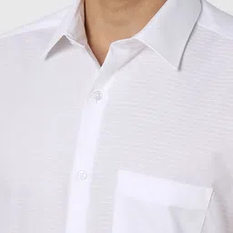Van Heusen Horizontal Striped Spread Collar Cotton Formal Shirt image 2