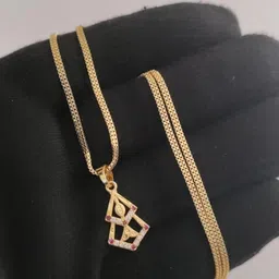 Niva Fashion Gold-Plated Pendant with Chain-picture-36