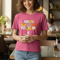 BROADSTAR Women Printed T-shirt-picture-22