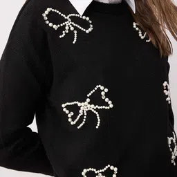 Trendyol Women Embroidered Pullover Sweaters with Embellished Detail image 4