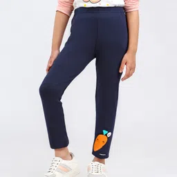 Kookie Kids Full Length Leggings Carrot Print - Navy-picture-21