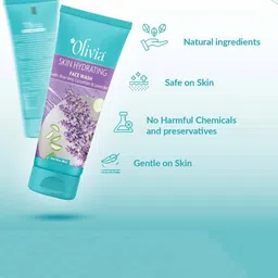 Olivia Skin Hydrating Face Wash With Aloe Vera Cucumber And Lavender - 100ml image 4