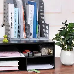 Home Sparkle Black Set of 1 Super Strong Desk Organiser Organisers image 2