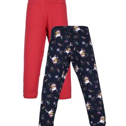 PLUM TREE Girls Pack of 2 Mid-Rise Ankle-Length Leggings-picture-2