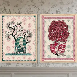 WALLLANE Brown Wood Wall Art-picture-34