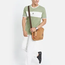 Octave Men Colourblocked T-shirt image 5