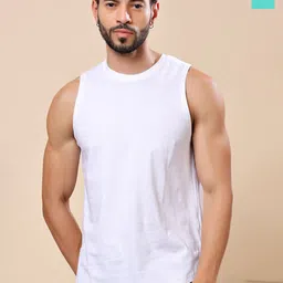 Friskers Pack Of 2 Pure Cotton Round Neck Gym Vests 200725AE-02-20-picture-29