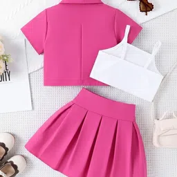 YK Girls Top with Skirt Clothing Set-image-99