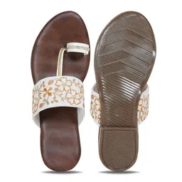 Anouk Women Ethnic Open Toe Flats with Embroidered image 3