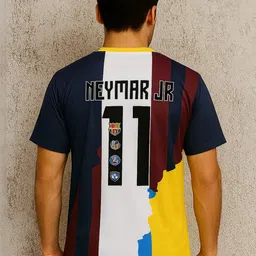 dostitch Men Dri-FIT Graphic Printed V-Neck T-shirt image 2