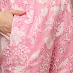 HERE&NOW Printed V-Neck Tunic & Trousers Co-Ords image 4