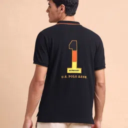 U.S. Polo Assn. Men Iconic Number Slim Fit Cotton Polo T-Shirt image 4