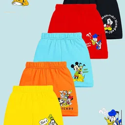 YK Disney Boys Humour and Comic Printed Mickey & Friends Shorts-picture-42