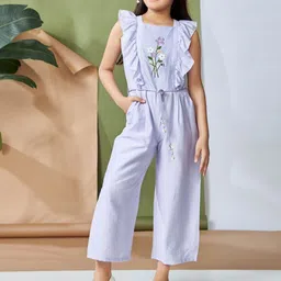 Peppermint Girls Ruffles Basic Jumpsuit-image-7