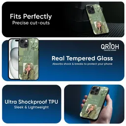 QRIOH Floral Printed iPhone 13 Pro Back Case Mobile Accessories image 3