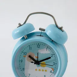 Kuber Industries Blue Contemporary Round Shaped Alarm Clock image 5