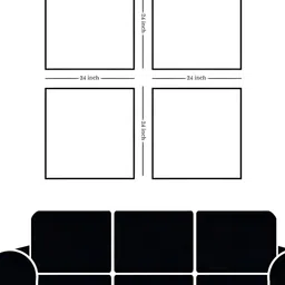 nestroots Navy Blue & White Tranquil Lakeside Night Sky Painting Canvas Wall Art image 4