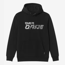 Octave Men Printed Hooded Sweatshirt image 3