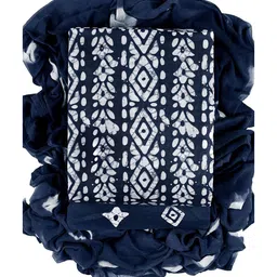 CLEMIRA Geometric Tie and Dye Unstitched Dress Material image 2