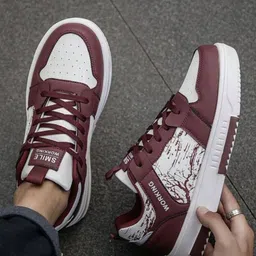 Corsac Men Colourblocked Round Toe Lace-Ups Regular Sneakers image 2