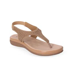 GRETA Women Embellished T-Strap Flats-image-2